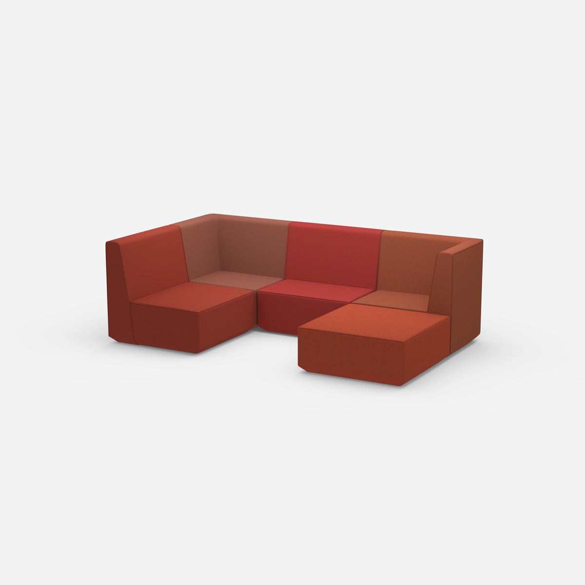 Wohnlandschaft konfigurierbar von der Seite
