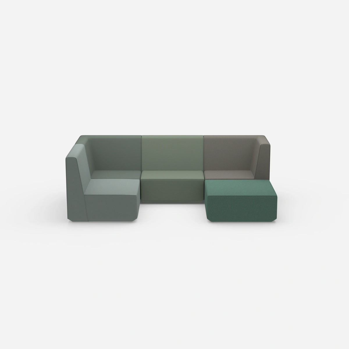 Wohnlandschaft konfigurierbar von vorne