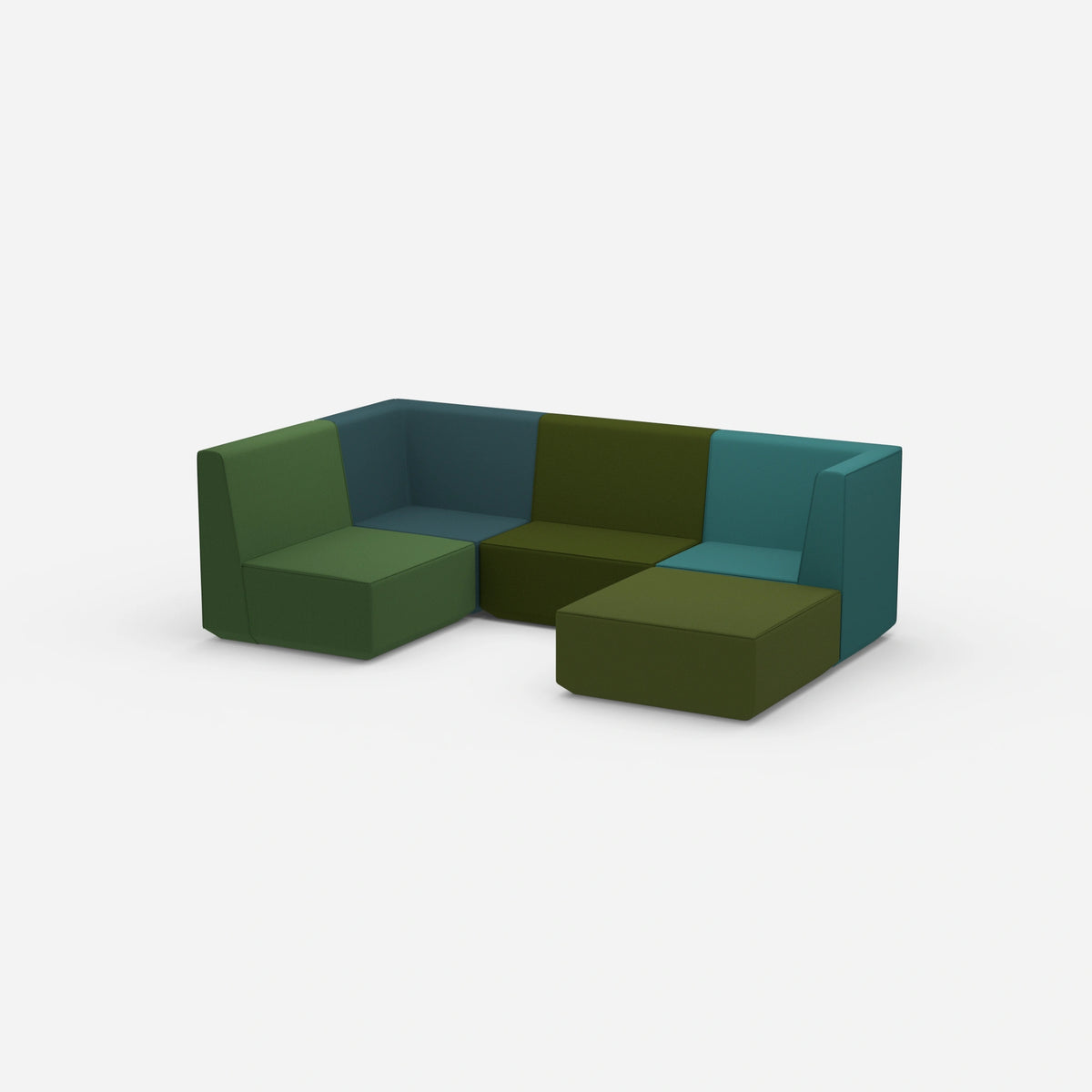 Wohnlandschaft konfigurierbar von der Seite