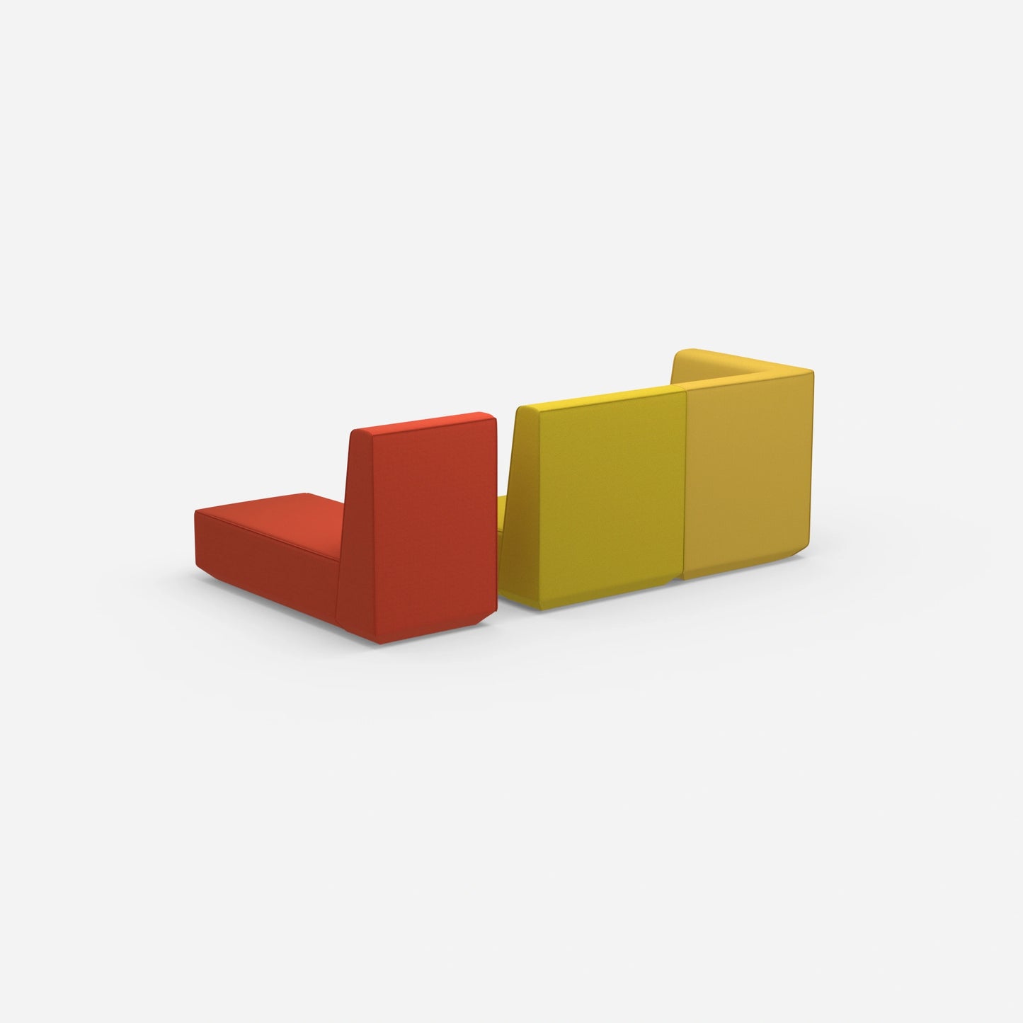 Zweisitzer mit Recamiere von hinten